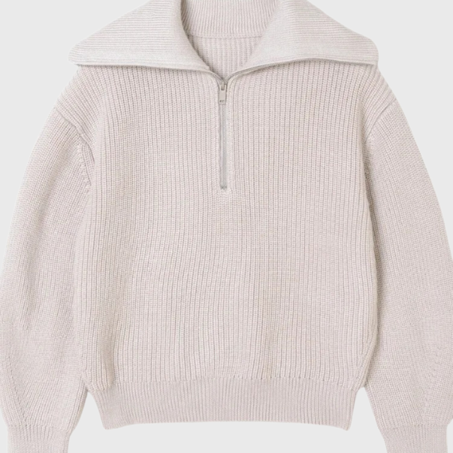 Claudia | Maglione a Mezza Zip a Strisce