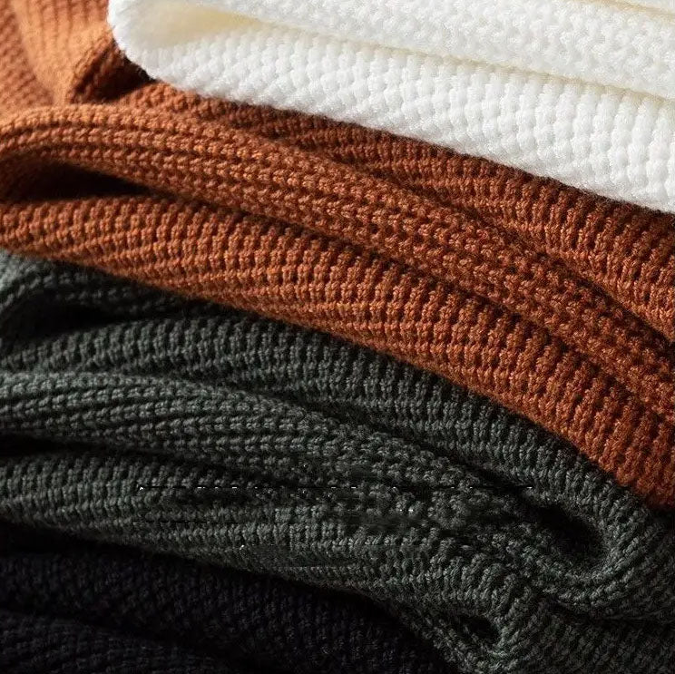 Brando | Polo a Maniche Lunghe Lavorata a Maglia