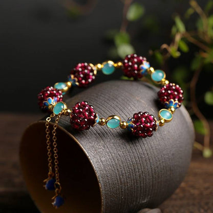 Bracciale con Bacche in Pietre Naturali