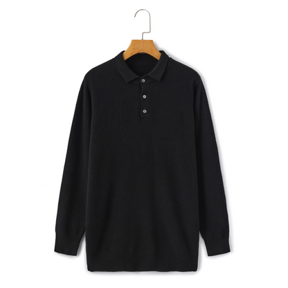 Romeo | 100% Cashmere Polo a Maniche Lunghe