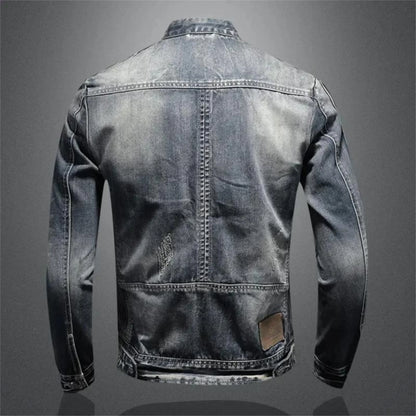 Antonino | Giacca Biker in Denim