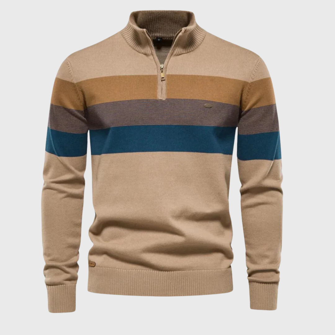 Roberto | Maglione con Zip a Quarti