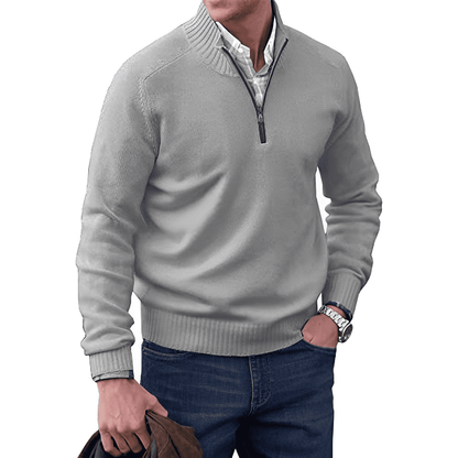 Kai | Elegante Maglione in Cashmere con Zip