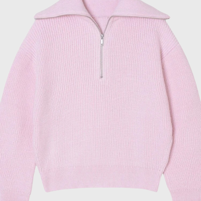 Claudia | Maglione a Mezza Zip a Strisce