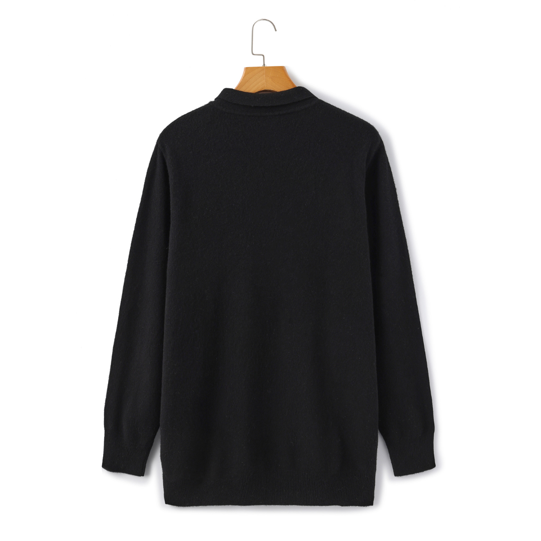 Romeo | 100% Cashmere Polo a Maniche Lunghe