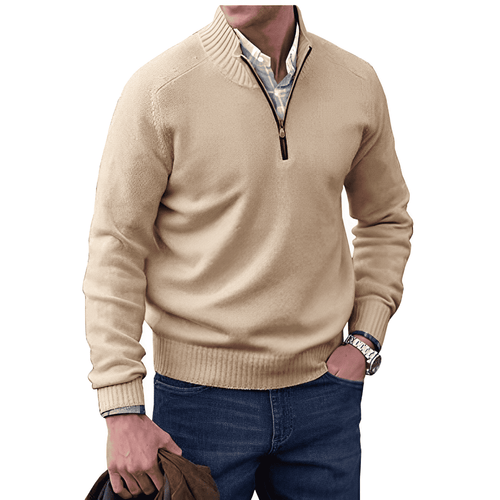 Kai | Elegante Maglione in Cashmere con Zip