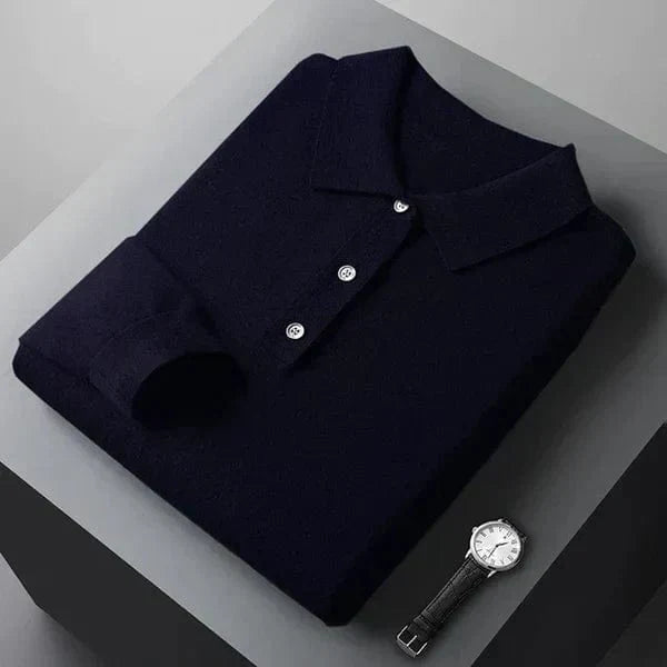 Romeo | 100% Cashmere Polo a Maniche Lunghe