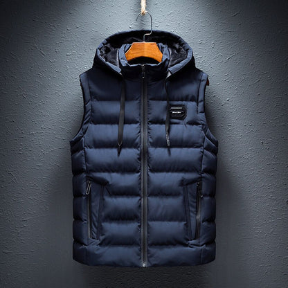 Po | Gilet senza maniche con cappuccio