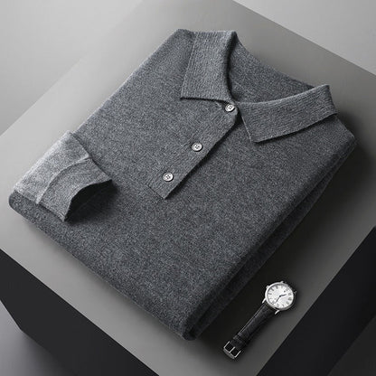 Romeo | 100% Cashmere Polo a Maniche Lunghe
