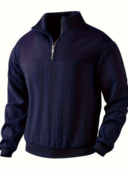 Calvin | Maglione vintage da uomo con zip